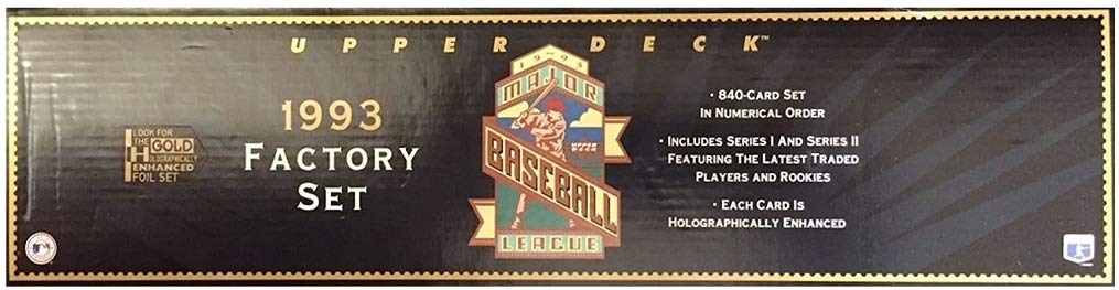 Amazon.com: 1993 Upper Deck Baseball Complete Factory Set/Derek